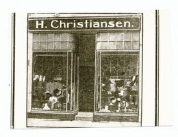 Tilsit, Stadt, Stadtkreis Tilsit Hohe Straße 76 Tilsit, Hohe Str., Heinrich Christiansen, Hutgeschäft Тильзит, Хоэштрассе, Генрих Кристиансен, шляпный магазин