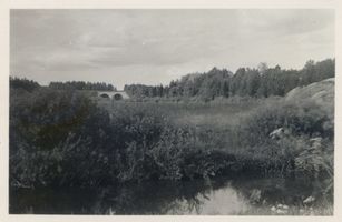 Norkitten, Kreis Insterburg Norkitten, Auxinne-Tal mit Eisenbahnbrücke 