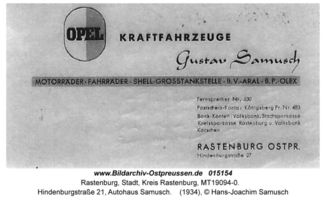 Rastenburg, Stadt, Kreis Rastenburg Hindenburgstraße 21