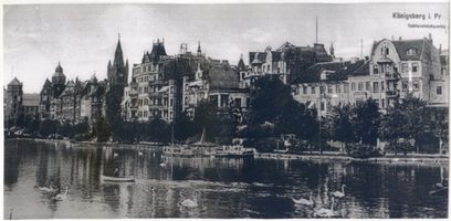 Königsberg (Pr.), Stadtkreis Königsberg Königsberg (Pr.), Schlossteichpartie IX Кёнигсберг (Пр.), вид у Замкового пруда, IX