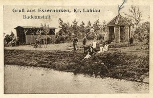 Gutfließ, Kreis Labiau Eszerninken, Badeanstalt 