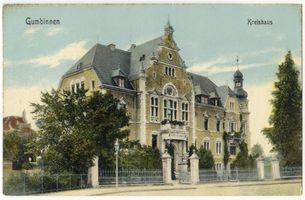 Gumbinnen, Stadt, Kreis Gumbinnen Hindenburgstraße (fr. Lindenstraße) Gumbinnen, Kreishaus VI 