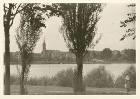 Rastenburg, Stadt, Kreis Rastenburg Rastenburg, Oberteich mit Katholischer Kirche IV Rastenburg, Oberteich