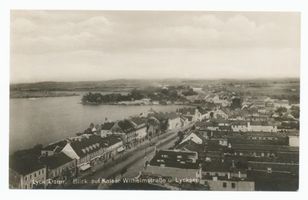Lyck, Stadt, Kreis Lyck Lyck, Kaiser-Wilhelm-Straße und Lycksee 