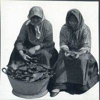 Cranz Kr. Samland, Ort, Kreis Samland Cranz, Cranzer Flunderfrauen Кранц, камбальные торговки Кранца