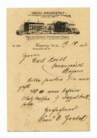 Königsberg (Pr.), Stadtkreis Königsberg Hermann-Göring-Straße (fr. Königsallee bzw. Labiauer Straße) 152-153 Königsberg, Königsallee (nach 1933 - Hermann-Göring-Straße), Orgel-Bauanstalt, Bruno Goebel 