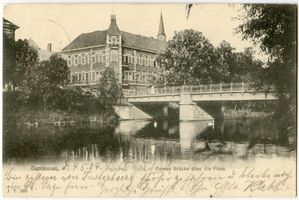 Gumbinnen, Stadt, Kreis Gumbinnen Gumbinnen, Große Brücke über die Pissa Гумбиннен, Большой мост через Писсу