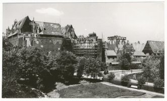 Marienburg, Westpr., Kreis Marienburg Marienburg, Hochschloß und Schloßkirche zerstört II Ostpreußen, Zweiter Weltkrieg und das Ende