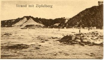 Groß Kuhren, Kreis Samland Groß Kuhren, Strand mit Zipfelberg 