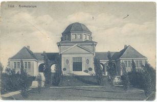 Tilsit, Stadt, Stadtkreis Tilsit Tilsit, Krematorium auf dem Waldfriedhof IX Тильзит, крематорий на лесном кладбище, IX