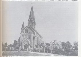 Königsberg (Pr.), Stadtkreis Königsberg Königsberg, Hufen, Königin-Luise-Gedächtniskirche aus südwestlicher Richtung Königsberg, Königin-Luise-Gedächtniskirche