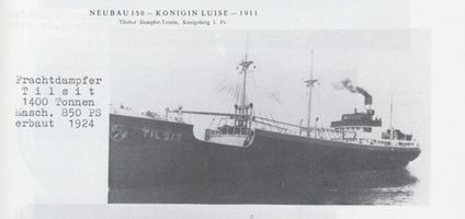 Königsberg (Pr.), Stadtkreis Königsberg Königsberg, Uniongießerei, Werft, Frachtdampfer Tilsit Königsberg, Union-Giesserei