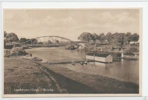 Haselberg (Ostpr.), Kreis Schloßberg Lasdehnen, Brücke über die Szeszuppe 