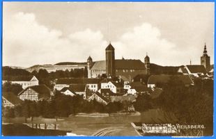 Heilsberg Kr. Heilsberg, Stadt, Kreis Heilsberg Heilsberg Kr. Heilsberg, Blick auf die Stadt und das Schloß Heilsberg, Schloß