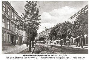 Tilsit, Stadt, Stadtkreis Tilsit Hohe Straße