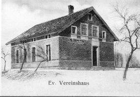 Schmalleningken, Kreis Tilsit-Ragnit Schmalleningken, Ev. Vereinshaus 