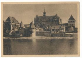 Marienburg, Westpr., Kreis Marienburg Marienburg i. Westpr., Die Marienburg von der Nogatseite XXXV Мариенбург в Западной Пруссии, замок Мариенбург со стороны Ногата, XXXV