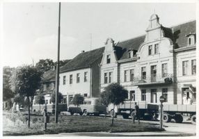 Nikolaiken Kr. Sensburg, Kreis Sensburg Nikolaiken Kr. Sensburg, Marktplatz, Nordseite 
