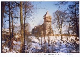 Arnau Kr. Samland, Kreis Samland Arnau, Kirche mit wiederaufgebautem Turm 