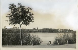 Ortelsburg, Stadt, Kreis Ortelsburg Ortelsburg, Partie am kleinen Haussee Ortelsburg, Haussee