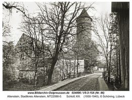 Allenstein, Stadtkreis Allenstein  Allenstein, Schloß