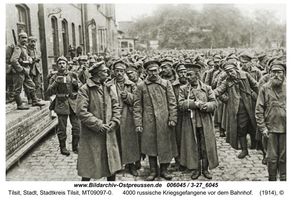 Tilsit, Stadt, Stadtkreis Tilsit Kleffelstraße  Tilsit, Erster Weltkrieg, russische Besetzung und Befreiung 1914