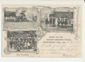 Friedrichshof Kr. Ortelsburg, Kreis Ortelsburg Friedrichshof Kr. Ortelsburg, Deutsch-russische Grenze - Russisches Grenzmilitär 