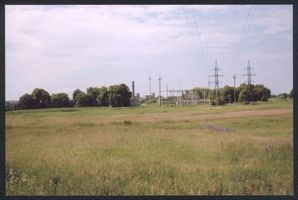 Landkeim Kr.Samland, Kreis Samland Landkeim Kr. Samland, Blick vom Landgraben auf den ehemaligen Gutshof I 