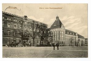 Gumbinnen, Stadt, Kreis Gumbinnen Königsplatz Gumbinnen, Altes und neues Regierungsgebäude Gumbinnen, Regierung