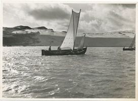 Kurische Nehrung, Segelboote vor den Wanderdünen Kurische Nehrung, Dünen