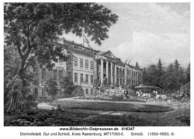 Dönhofstädt, Gut und Schloß, Kreis Rastenburg  