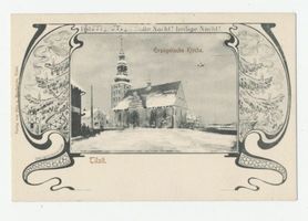 Tilsit, Stadt, Stadtkreis Tilsit  Tilsit, Deutsche Kirche im Winter I Tilsit, Winter