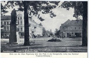Gumbinnen, Stadt, Kreis Gumbinnen Königsplatz Gumbinnen, Friedrich-Wilhelm-Platz VII 