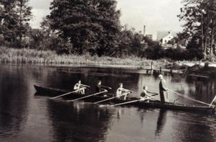 Johannisburg, Kreis Johannisburg Johannisburg, Ruderboot, Doppelvierer Johannisburg,  Pissek (Rudern)