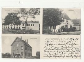 Schaaken, Kreis Samland Schaaken Kr. Samland, Gasthaus, Apotheke, Krankenhaus Samland, Orte im Kreis
