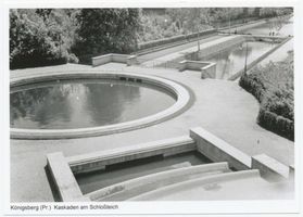 Königsberg (Pr.), Stadtkreis Königsberg Königsberg, Kaskaden am Schloßteich XXVII Königsberg, Schloßteich