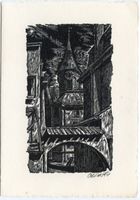 Königsberg (Pr.), Stadtkreis Königsberg Königsberg (Pr.), Pregelbogen mit Dom, Holzschnitt Кёнигсберг (Пр.), изгиб Прегеля с собором, гравюра на дереве