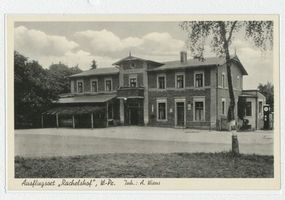 Rachelshof, Ort und Bahnstation, Kreis Marienwerder 