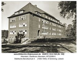 Allenstein, Stadtkreis Allenstein  Allenstein, Schulen