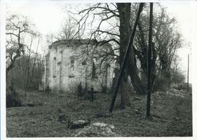 Groß Peisten, Gut, Kreis Preußisch Eylau Groß Peisten, Kirche - Ruine Ostpreußen, Zweiter Weltkrieg und das Ende