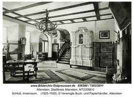 Allenstein, Stadtkreis Allenstein  Allenstein, Schloß, Innenräume