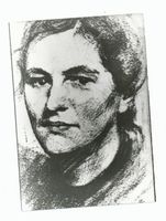  Ganz Ostpreußen, Agnes Miegel, Zeichnung von Prof. Heinrich Wolff Miegel, Agnes (Schriftstellerin)
