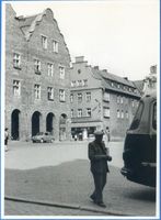 Allenstein, Stadtkreis Allenstein Allenstein, Alter Markt, Häuser mit Laubengängen 