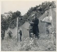 Lötzen, Stadt, Kreis Lötzen Lötzen, Fischereischule, Schüler beim  Netzen  