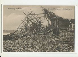 Thiergarten Kr. Angerburg, Kreis Angerburg Thiergarten, Zerstörte Ziegelei I Erster Weltkrieg