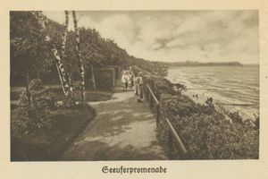 Neukuhren, Kreis Samland Neukuhren, Seeuferpromenade 