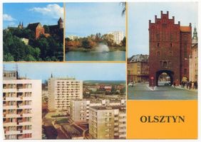 Allenstein, Stadtkreis Allenstein Allenstein, Ortsansichten, Schloß, Hohes Tor und andere Ansichten Allenstein, Schloß