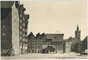 Königsberg (Pr.), Stadtkreis Königsberg Bohlwerksgasse Königsberg, Speicherviertel  Lastadie , Blick zum Schloß II Königsberg, Speicherviertel am Hundegatt (Lastadie)