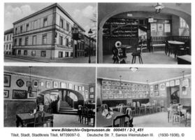 Tilsit, Stadt, Stadtkreis Tilsit Deutsche Straße 7  Tilsit, Weingroßhandlung und Weinrestaurant  Sanio 