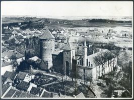 Rößel, Stadt, Kreis Rößel Rößel, Blick vom Kirchturm auf die Burg IV Рёссель, вид с колокольни на замок, IV